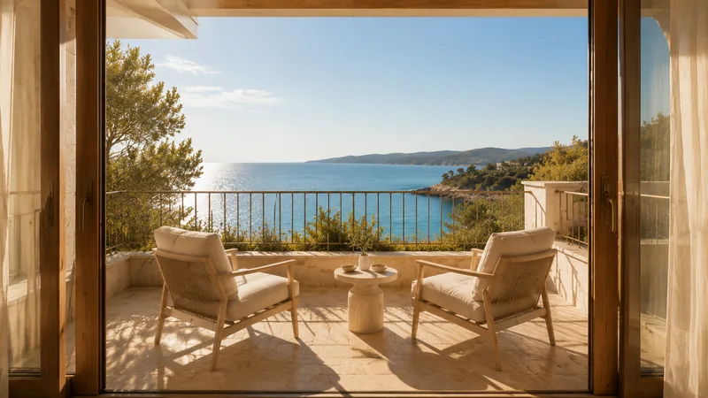 Balkon mit Meerblick aus der Katarina-Konzeptwelt